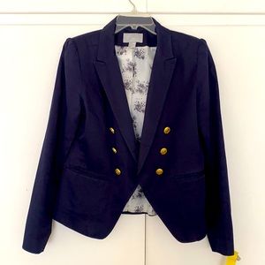 H&M Navy Blazer with Gold accents
